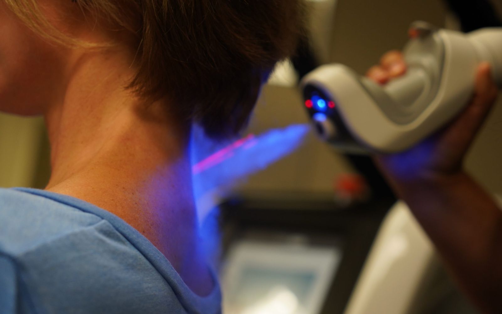 Cold laser therapy treatment at Spring Chiropractic